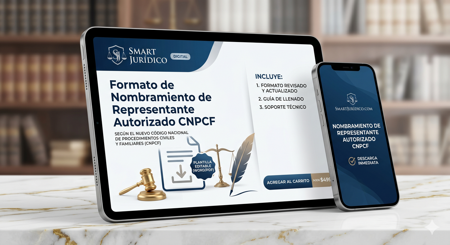 Dos Formatos / Nombrar Representante Autorizado (Previo a Demanda) | CNPCF